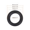 MECCANIXITY 2 Pcs 1.5 Inch Rubber Speaker Edge Surround Rings 29x47mm(IDxOD) Perforated Subwoofer Rings Replacement Parts for Speaker Repair or DIY,Black view 2