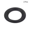 MECCANIXITY 2 Pcs 1.5 Inch Rubber Speaker Edge Surround Rings 29x47mm(IDxOD) Perforated Subwoofer Rings Replacement Parts for Speaker Repair or DIY,Black view 3