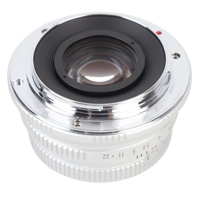 25mm F1.7 Prime Lens, Manual Focus Fixed Cameralen, NEX Mount E Mount Camera Lens for A6400 A6500 A6600 10 1 A7II A73 (Silver)