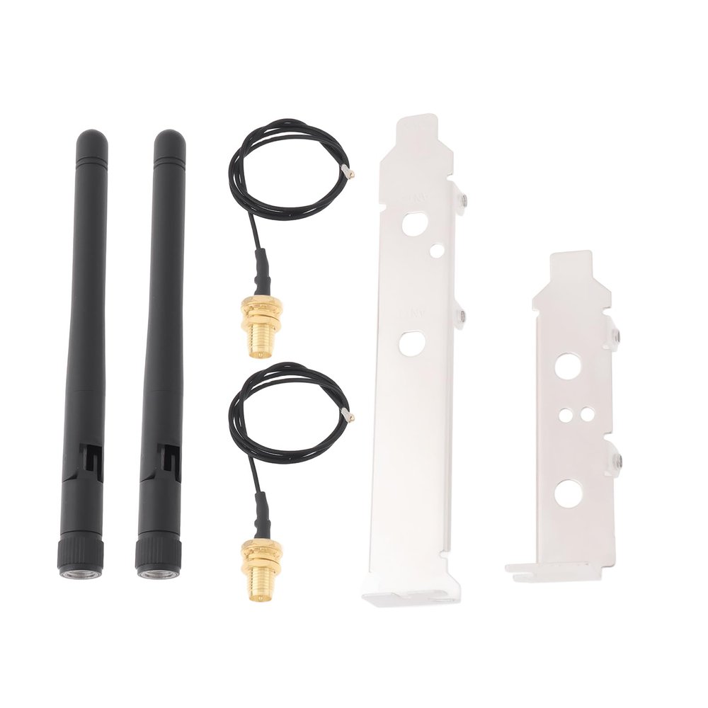 The Lord of the Tools WiFi Antenna Adapter 2.4GHz 5GHz 5.8GHz 3dBi MIMO RP-SMA Male U.FL to RP-SMA Cable PCIE Slot Bracket for Mini PCI Express