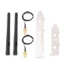 The Lord of the Tools WiFi Antenna Adapter 2.4GHz 5GHz 5.8GHz 3dBi MIMO RP-SMA Male U.FL to RP-SMA Cable PCIE Slot Bracket for Mini PCI Express view 1
