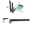 The Lord of the Tools WiFi Antenna Adapter 2.4GHz 5GHz 5.8GHz 3dBi MIMO RP-SMA Male U.FL to RP-SMA Cable PCIE Slot Bracket for Mini PCI Express view 2