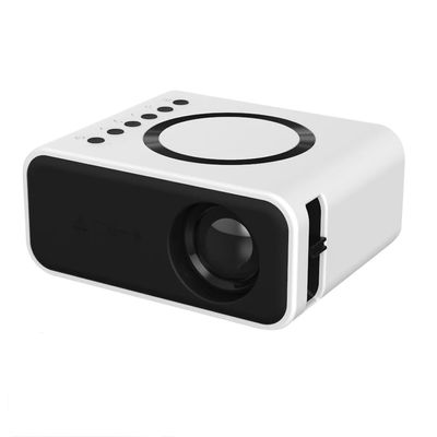 MVUYO Mobile Video Projector Home Support 1080P Theater Media Player Wired Same Screen Projector(D)