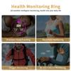 Smart Ring Health Tracker for Women Men, Heart Rate/Blood Oxygen/Sleep Tracker/Step Counter, Fitness Ring with Magnetic Charging Case, 5ATM Waterproof for IOS & Android, No Subscription Fee- Gold 11 view 4