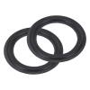 MECCANIXITY 2 Pcs 4 Inch Foam Speaker Edge Surround Rings 66x99mm(IDxOD) Perforated Subwoofer Rings Replacement Parts for Speaker Repair or DIY,Dark Gray view 1