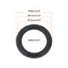 MECCANIXITY 2 Pcs 4 Inch Foam Speaker Edge Surround Rings 66x99mm(IDxOD) Perforated Subwoofer Rings Replacement Parts for Speaker Repair or DIY,Dark Gray view 2