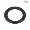 MECCANIXITY 2 Pcs 4 Inch Foam Speaker Edge Surround Rings 66x99mm(IDxOD) Perforated Subwoofer Rings Replacement Parts for Speaker Repair or DIY,Dark Gray view 3