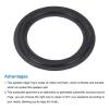 MECCANIXITY 2 Pcs 4 Inch Foam Speaker Edge Surround Rings 66x99mm(IDxOD) Perforated Subwoofer Rings Replacement Parts for Speaker Repair or DIY,Dark Gray view 4