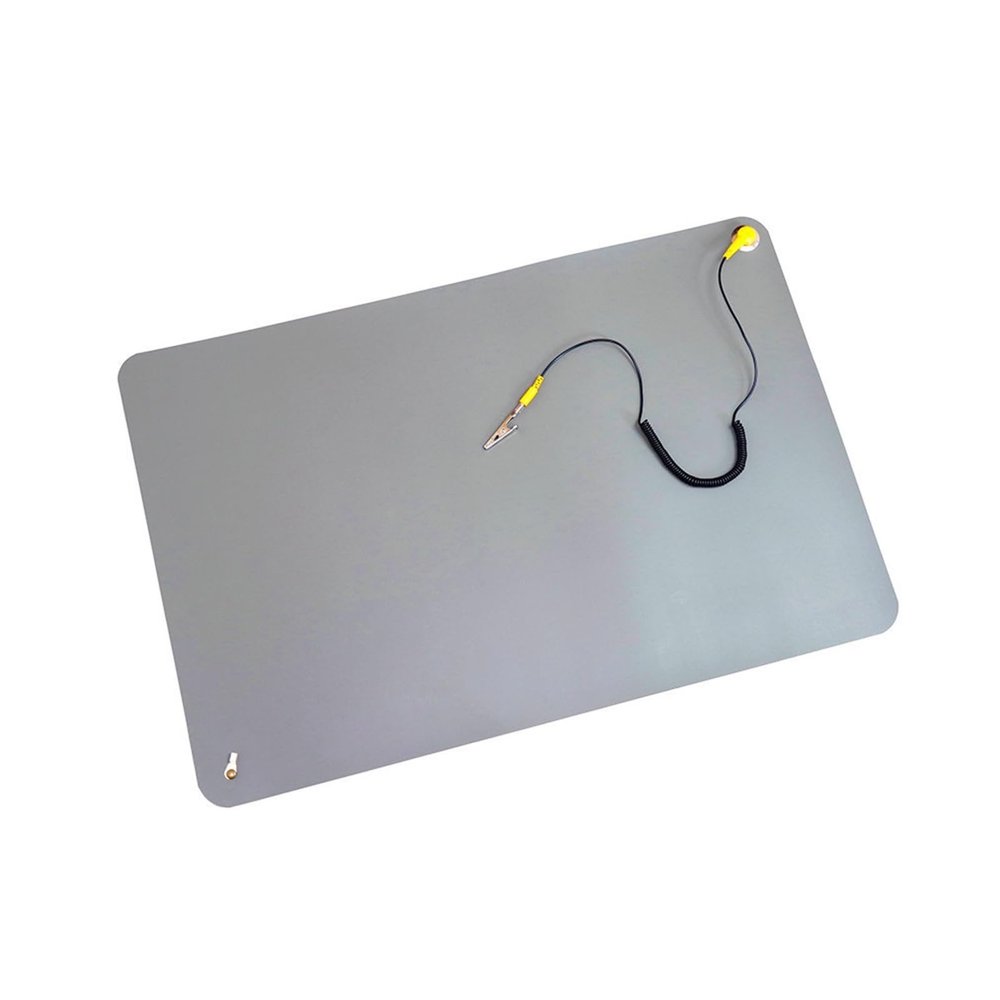Antistatic Mat With Grounding Wire And Wriststrap Suitable For Computer Mobile Repair Sensitive Electronics
