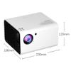 MVUYO H5 Mini Led Projector 1920*1080p Resolution Support Full Video Beamer for Home Cinema Theater Pico Movie Projectors(D) view 2