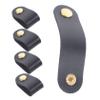 5pcs Artificial Leather Cable Organizer Straps Reusable Cord Keeper for Home and Office Portable Cable Ties for Headphone and Electronics Management view 1