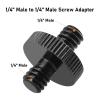 BMXIJW 1/4" Male to Threaded Metal Adapter 1/4 Inch Double Screw Supports Tripod Stand Camera Accessories(1pc) view 4