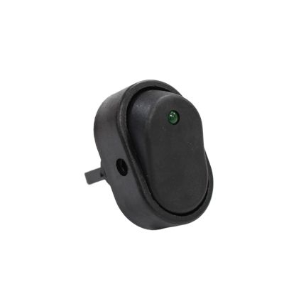1pcs ASW-20D Headlamp Adjustable 12V 24V LED Automobile Car ON Off Light Switch Dot Light Rocker Switch 30A 12V(Blue)