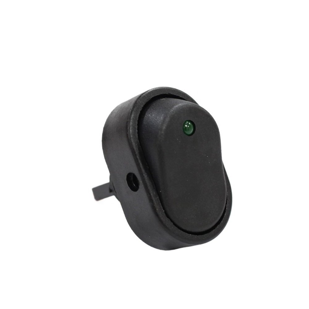 1pcs ASW-20D Headlamp Adjustable 12V 24V LED Automobile Car ON Off Light Switch Dot Light Rocker Switch 30A 12V(Blue)
