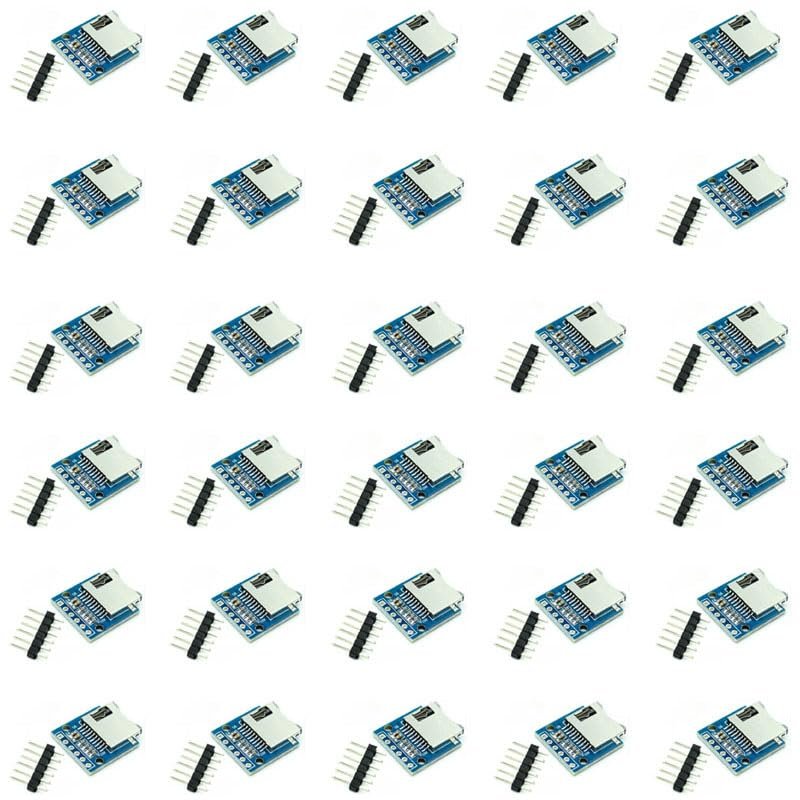 30PCS Micro SD Card Mini TF Card Reader Adapter Memory Expansion with Pins