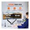 Friggqwe Monitor Stand Dual Monitor Stand for 13"-35" Screens with C-Clamp/Grommet Mount Desk Accessories view 2