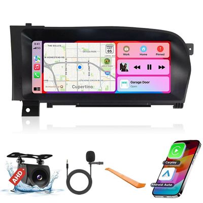 for Benz S Class 2005-2013 10.25" Octa Core 4G+64G Car CarPlay Android Auto Navigation Android Stereo GPS Radio Display IPS Touchscreen Headunit Tablet Media Player