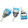 10Pcs MTS102 103 202 203 3/6Pin Toggle Switch ON-ON/ON-Off-ON Mini Rocker Switch(6Pin ON-ON) view 3