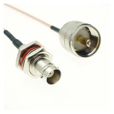 YWZBQL Wen ST RG316 BNC Female SM Bulkhead to UHF Male PL259 p/Lug Coax R/F Cable(1Pcs 6inch)