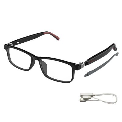 GenXenon Smart Glasses for Men Women, Blue Light Blocking Bluetooth Glasses with Removable Temples, Remote Shooting, Open-Ear Design, 24.4g Music Eyewear for Driving/Working/Gaming