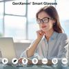 GenXenon Smart Glasses for Men Women, Blue Light Blocking Bluetooth Glasses with Removable Temples, Remote Shooting, Open-Ear Design, 24.4g Music Eyewear for Driving/Working/Gaming view 2