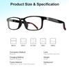 GenXenon Smart Glasses for Men Women, Blue Light Blocking Bluetooth Glasses with Removable Temples, Remote Shooting, Open-Ear Design, 24.4g Music Eyewear for Driving/Working/Gaming view 3