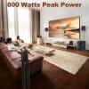 Bobtot Home Theater System Wireless Rear Satellite Speakers 800W 6.5 inch Subwoofer 5.1/2.1 Channel Surround Sound Systems with ARC Optical Bluetooth Input view 2