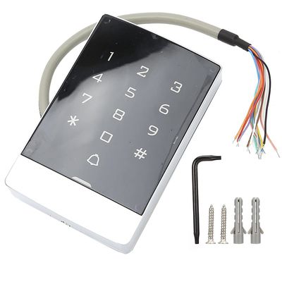 125KHZ Access Controller, IP65 Wiegand26 Keypad Password Door Opener, Metal Panel Access Control System with Luminous Keyboard, for Indoor Outdoor Use, Supports 2000 Users