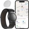 GPS Tracker for Kids,Real-Time Kids Tracker Works with Apple Find My App (iOS Only, Not for Android) Lightweight GPS Tracker,Hidden Mini GPS Tracking Device,Waterproof, No Monthly Fee. (Black) view 1