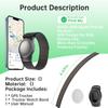 GPS Tracker for Kids,Real-Time Kids Tracker Works with Apple Find My App (iOS Only, Not for Android) Lightweight GPS Tracker,Hidden Mini GPS Tracking Device,Waterproof, No Monthly Fee. (Black) view 3
