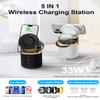 5-in-1 Wireless Charging Station with Bluetooth Speaker,Magnetic Charger with Night Light,Charger Stand with 33W Adapter Compatible with Apple Watch&iPhone 16 15 14 13 12 Pro Max&Wireless Earbuds view 2
