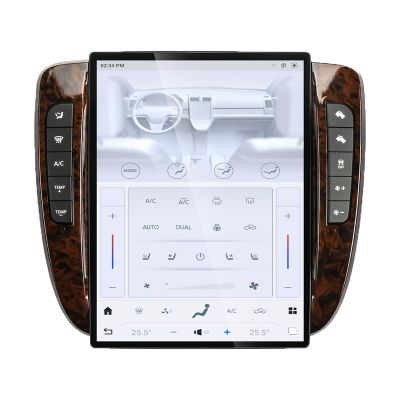 12.1'' Car Stereo for GMC-Yukon/Chevy Suburban Tahoe 2007-2013 Android Auto Radio WiFi Wireless Carplay with GPS Navigation Touchscreen Head Unit (Manual Transmission)