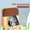 Portable Photo Printer Kids Camera Rechargeable Digital Camcorder with 2.4 inch 1080P Screen Lanyard Anti-Drop Supports USB OTG Phone transfers Christmas Birthday Toy Gift for Children view 2