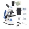 Lab Microscope Accessories 2000X Biological Microscope with Adjustment LED Illuminated Monocular Binoculars Head(Mono Camera Slides) view 1