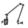Adjustable Articulating Arm | 57cm Extension with 1 / 4in & 3 / 8in Screw | 360 Degree Rotation for Microphone/Monitor/Vlogging | Sturdy 2kg Load Capacity view 2