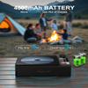 Leapwell CD Player Portable Bluetooth Desktop CD Players for Home with Speakers Rechargeable Small Retro CD Player with LCD Screen Optical USB Black view 4