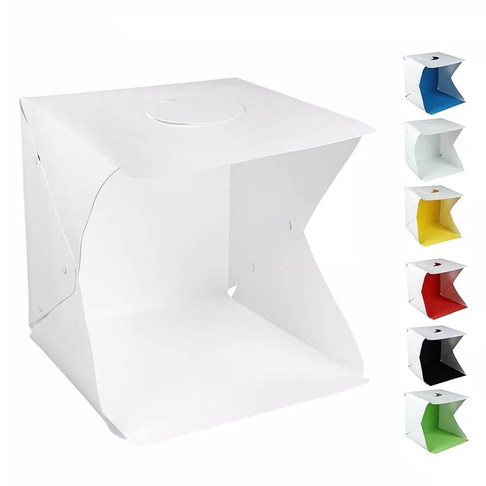 Folding Light Box LED Softbox 40 Cm Photography Photo Box with 6 Color Backdrop Lightbox Studio Shooting Tent Box Light