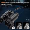 HMWOKPOT Night Vision Binoculars 8X Digital Zoom for Adults, 4K Head-Mounted Infrared Night Vision Goggles with 64GB Card, Tactical Light for Outdoor Camping view 3