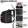 NADAENMF Hairstylist Travel Bag, Heat-Resistant Hair Tools Organizer with Adjustable Dividers, Large Cosmetology Barber Organizer Backpack for Brushes, Hot Tools and Supplies view 4