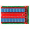 16 Channel Relay Board, High Low Level DC 5/12/24V Two Way Isolated Optocoupler Interface Module, AC 250V 10A, DC 30V/10A, User Friendly Interface, Power Reverse Connection, Strong view 1