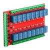 16 Channel Relay Board, High Low Level DC 5/12/24V Two Way Isolated Optocoupler Interface Module, AC 250V 10A, DC 30V/10A, User Friendly Interface, Power Reverse Connection, Strong view 4