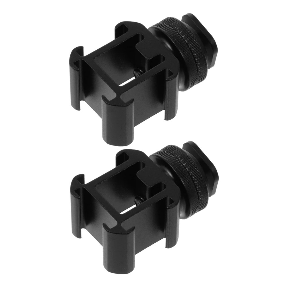 ELAYARD 2sets Hot Shoe Base Kit Camera Accessories Mount for Microphones Fill Lights and Flash and Portable Photography Supplies