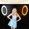 YUYUFA 18 Inch LED Light Camera Photo Studio Phone Video Lamp with Stand Makeup Portable Photographic Lighting view 4