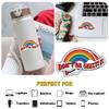 3Pcs Don't Be Shitty Rainbow Sticker, Funny Sarcastic Sarcasm Sticker, Quote Retro Die-Cut Waterproof Stickers, Mental Health Decal - Stickers For Laptop Water Bottle Phone Case Car Helmet Hard Hat 3" view 3