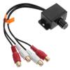 ZUNOXAZ Bass Knob Level Controller Audio Adjuster Dual Inputs Outputs for Easy Installation and Volume view 1