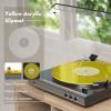 Turntable Mat : Low Noise Acrylic Turntable Mat for 12 Inch Record Player Premium Slipmat Platter for Turntables, Enhances Sound Quality (Yellow) view 3