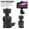 2-in-1 Mini Tripod Ball Head with 360 Rotation & 1/4 Screw for Camera Slides & Monopods view 3