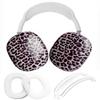 3 in 1 Case Cover for AirPod Max, Clear TPU Cute Ear Cups Covers, Silicone Earpad Headband Covers for Women Compatible for Apple AirPods Max Headphones 2024 2020 (Cheetah) view 1