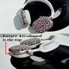 3 in 1 Case Cover for AirPod Max, Clear TPU Cute Ear Cups Covers, Silicone Earpad Headband Covers for Women Compatible for Apple AirPods Max Headphones 2024 2020 (Cheetah) view 3