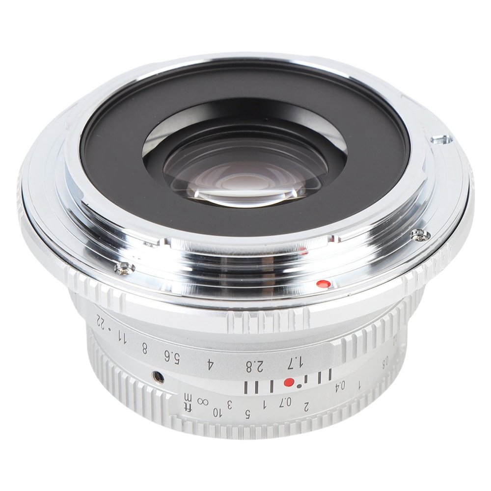 Jectse 25mm F1.7 Prime Lens, Manual Focus, Portrait and Landscape Photos, Bokeh Effect, Retro Elegance, Close up Details for Z50 ZFC Z30 Z6 Z7 Z9 Z8 ZF, Equivalent Length 37.5mm (Silver)